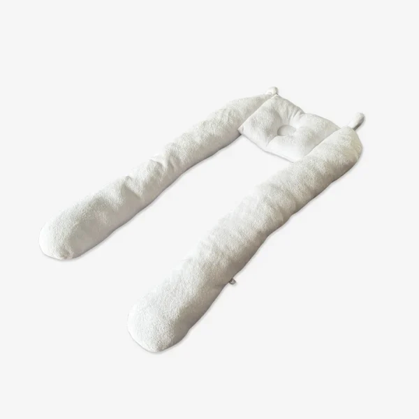 Fehér Plüss - Babafészek - Ölelőpárna - fluffyhugs_hu2
